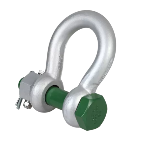 Manille lyre HR à axe boulonné écrou fixe Green Pin® FN